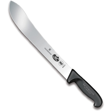 Swiss Army Brands Victorinox 40531 Kitchen Fibrox Pro Black Butcher - Straight, 12In Blade VIC-5.7403.31